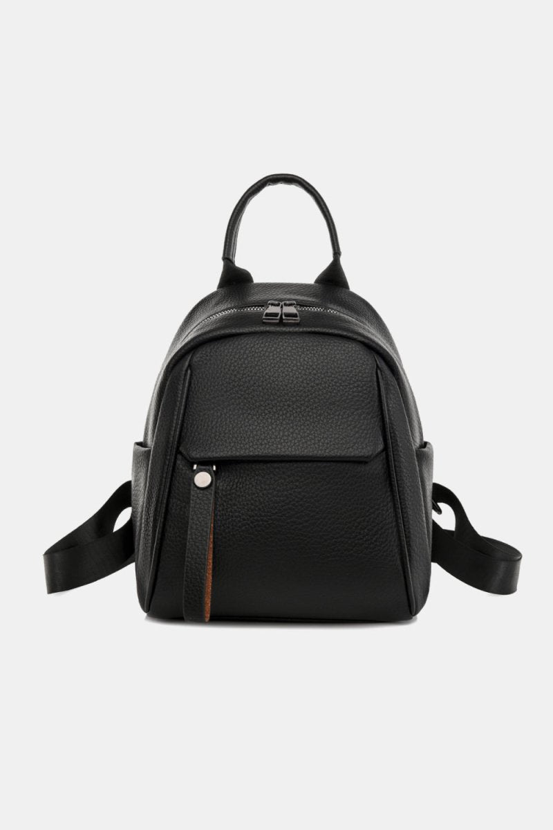 Buy KTS Backpack Pu Leather Polk Dot Casual Print cute mini Backpack (Red)  at