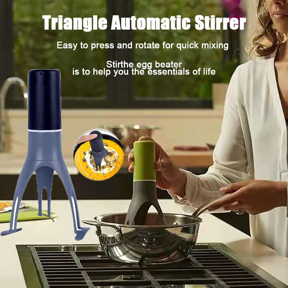 Automatic Whisk Stir Automatic Triangle Mixing Stirrer Kitchen Tool Soup  Mixer Stir Stick Kitchen Utensil Electric