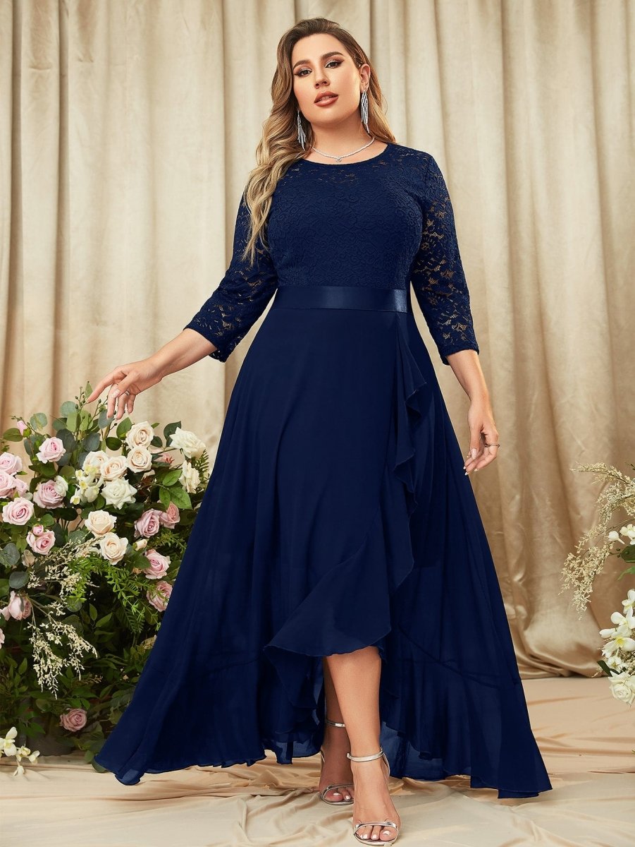 MIUSOL Plus Lace Bodice Maxi Formal Dress